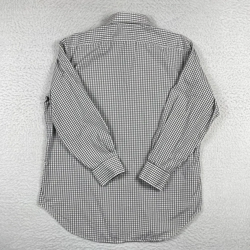 Polo Ralph Lauren Tyler Tab Shirt Mens 16-32‎ Black White Grid Check Button Down